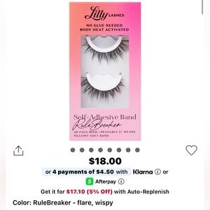 🍒4/$25🍒 Lilly Lashes Self Adhesive - Rule Breaker